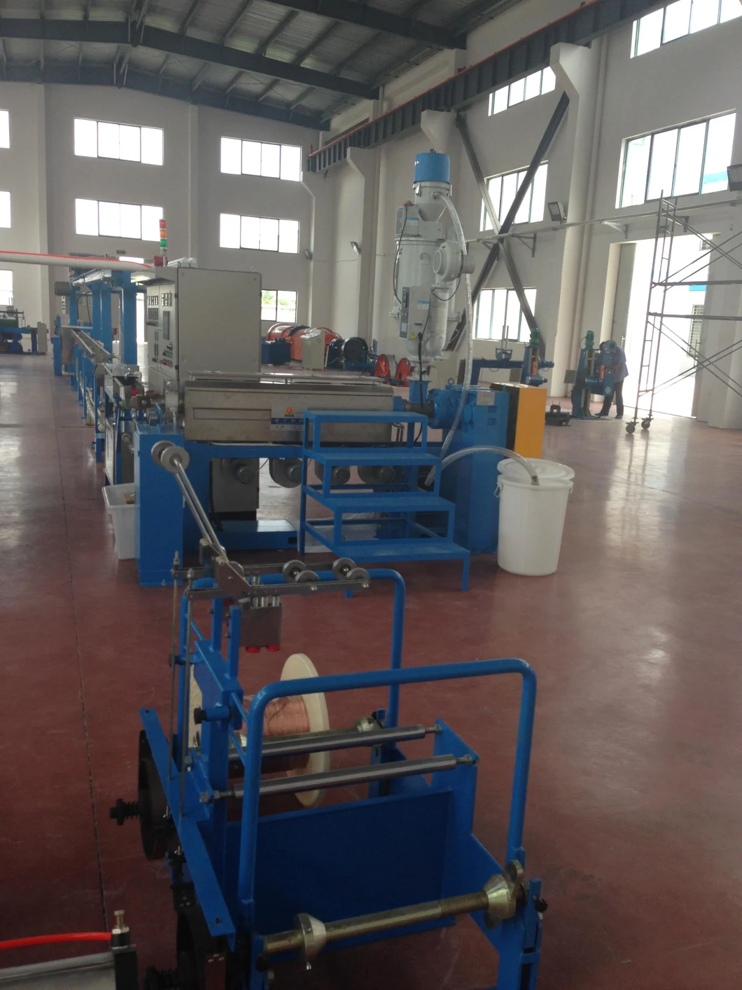 Electrical Copper Cable Wire Drawing Extrusion Making Winding Bunching Buncher Extruder Twisting Cable Cutting Recycling Twister Coiling Machine