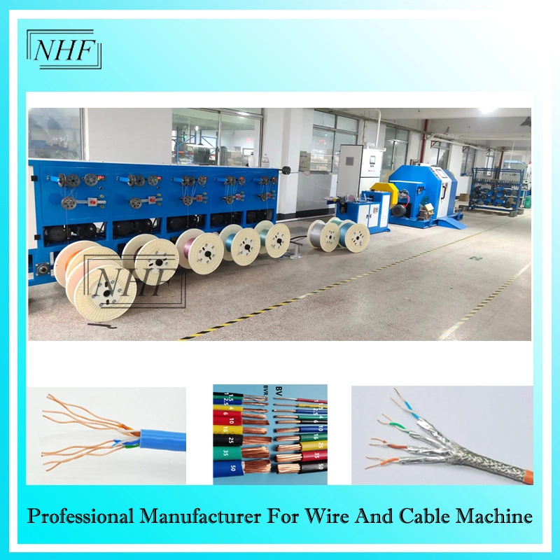 Hot Sell! PLC Control 800 Cantilever Single Twisting Machine CAT6 Cat7 Cable Stranding Machine with Insulation Layer Multi Core Bunching Machine